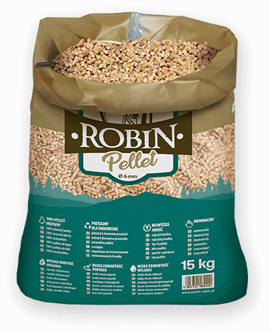 worek pelletu opałowego Robin do kupienia w Pobiedziskach lub sklepie internetowym
